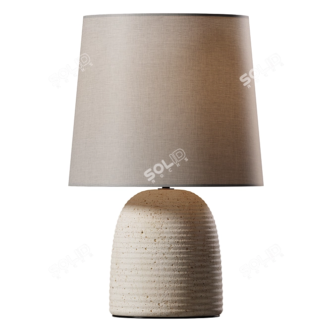  Sandstone Streaks Foot Lamp 3D model image 1