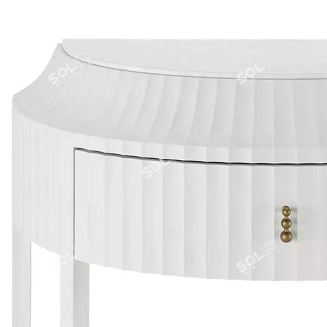 Elegant Fountain Bedside Chest 3D model image 5