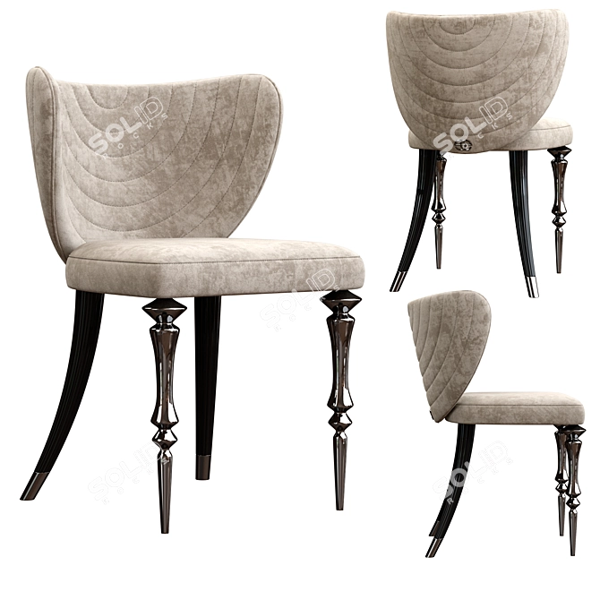 Luxury Armchair Arven Model 3D model image 2