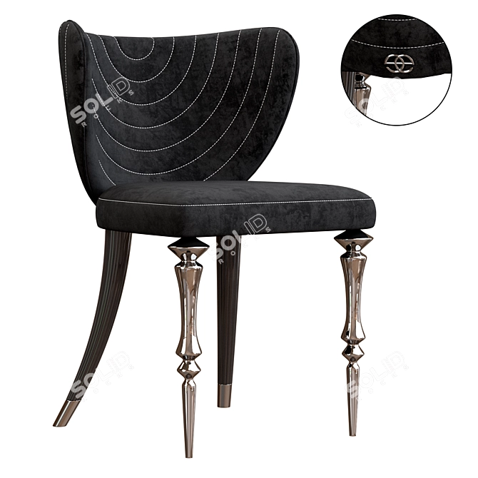 Luxury Armchair Arven Model 3D model image 4