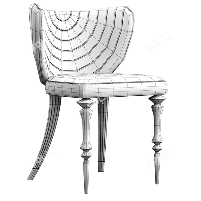 Luxury Armchair Arven Model 3D model image 5