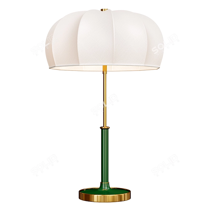 Minimalist Onion Table Lamp 3D model image 2