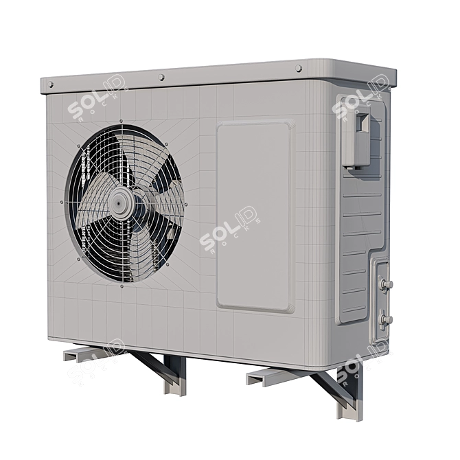 Centimeter-Wide Air Condenser Model 3D model image 6