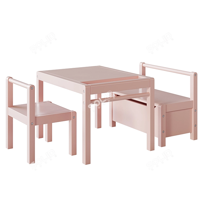 H&M Kids Furniture Set 3D model image 2