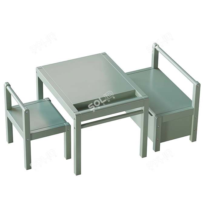 H&M Kids Furniture Set 3D model image 4