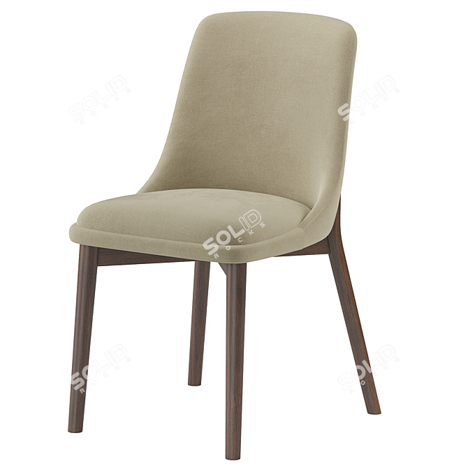 Celine 077S Side Chair 3D Model 3D model image 1