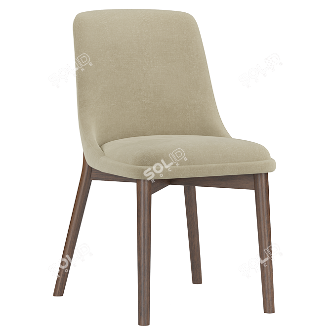 Celine 077S Side Chair 3D Model 3D model image 2