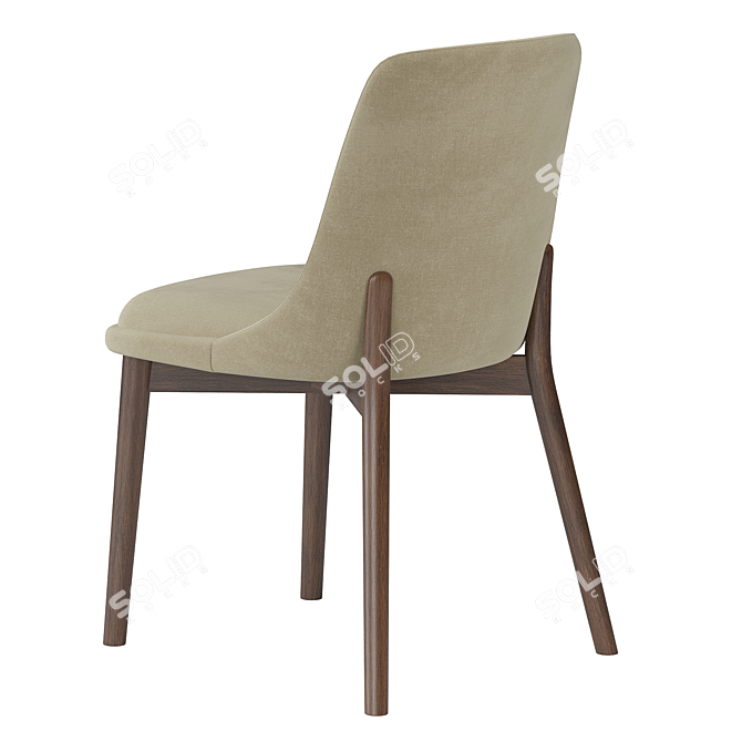 Celine 077S Side Chair 3D Model 3D model image 3