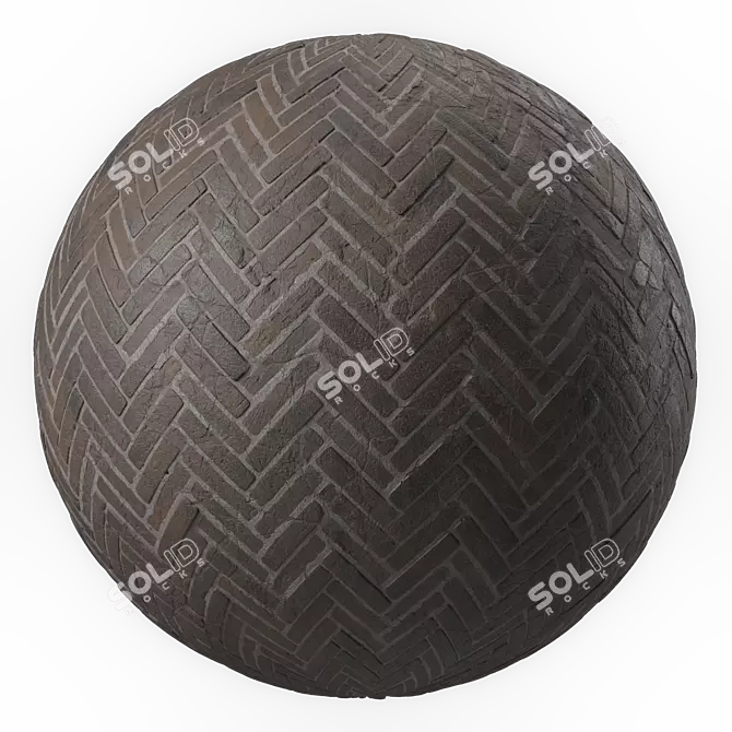 Artisan Slate Seamless Pavement Materials 3D model image 2