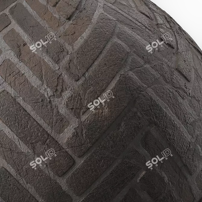 Artisan Slate Seamless Pavement Materials 3D model image 3