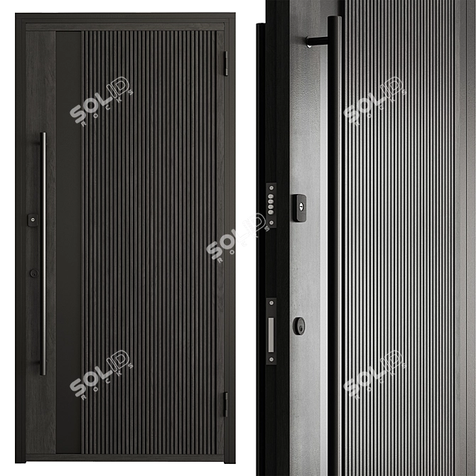  Contemporary Designer Door Collection 3D model image 2