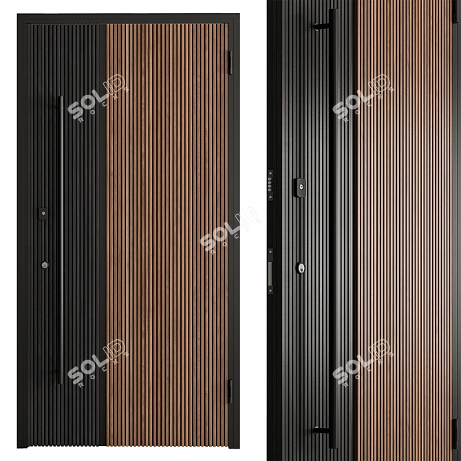  Contemporary Designer Door Collection 3D model image 3