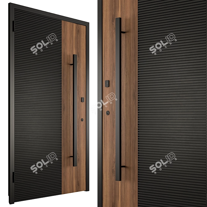  Contemporary Designer Door Collection 3D model image 5