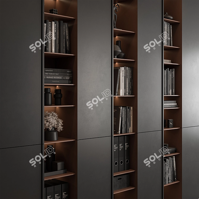 Executive Office Desk - Modern Workstation 3D model image 4