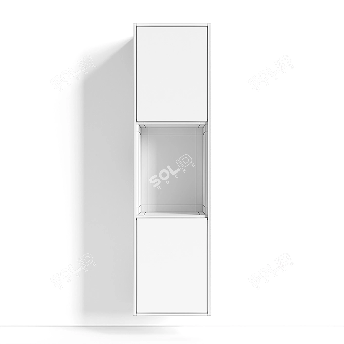 Triple Series Wall-mounted Organizer 3D model image 3