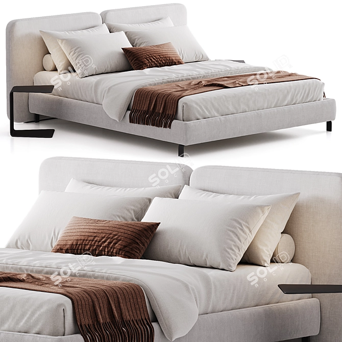 Luxury Tatlin Cover Bed 3D 3D model image 1