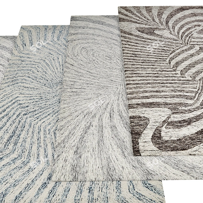 High-Res Random Carpet Set 3D model image 2