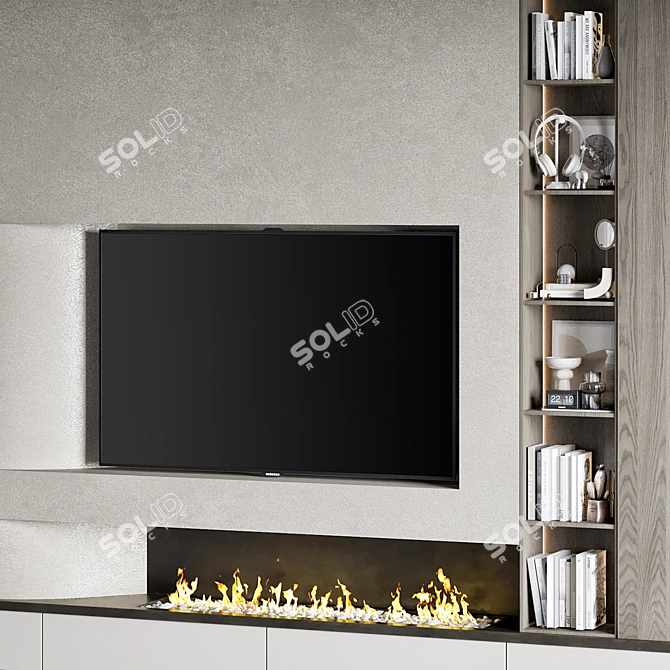 43" TV Wall Mount Stand 3D model image 2