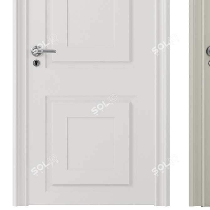 Modern Interior Door Set 2016 3D model image 2