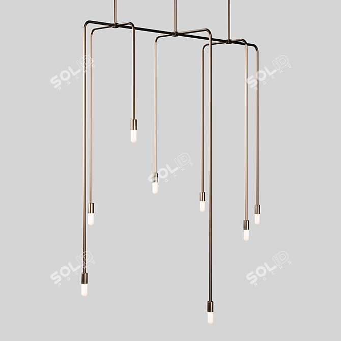 Modern Pendant Beaubien Luminaire 3D model image 2