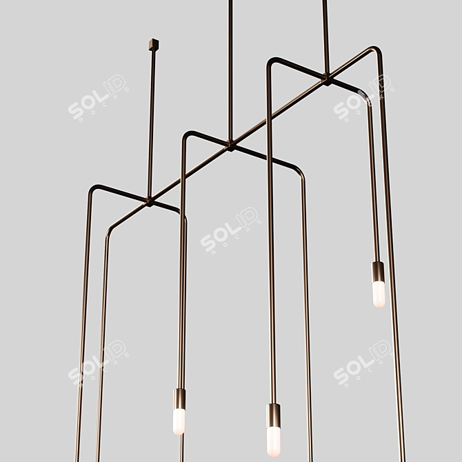 Modern Pendant Beaubien Luminaire 3D model image 5