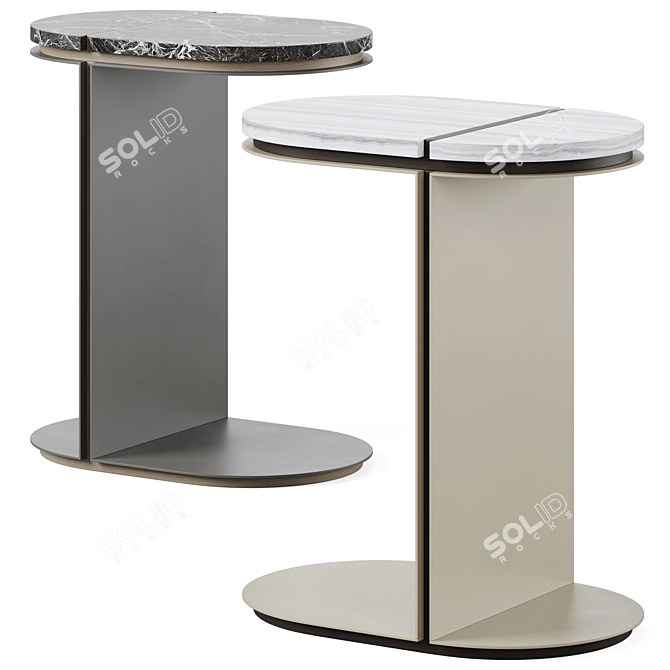  Modern Sarasota Side Table 3D model image 1