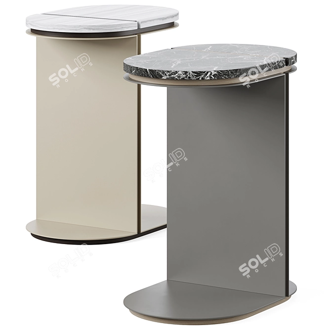  Modern Sarasota Side Table 3D model image 2