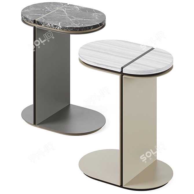  Modern Sarasota Side Table 3D model image 4