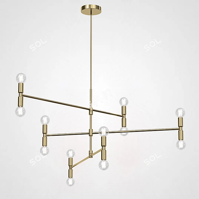 Atomium Pendant Light by ImperiumLoft 3D model image 2