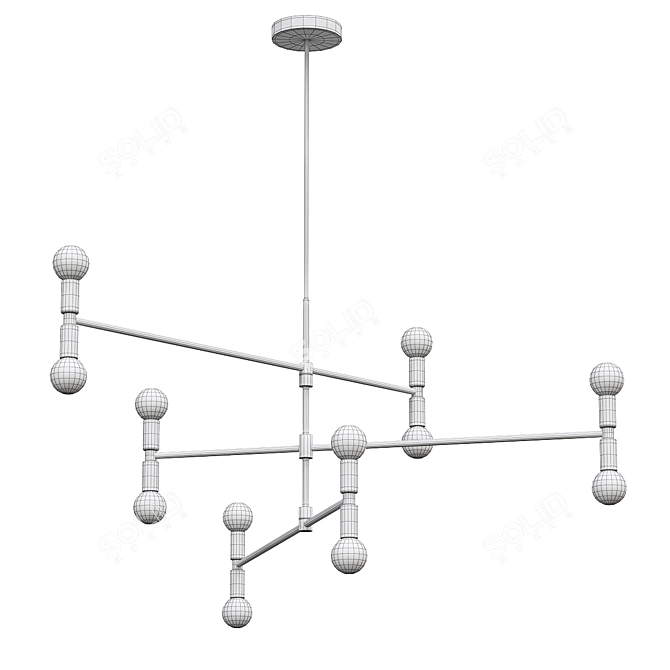Atomium Pendant Light by ImperiumLoft 3D model image 3