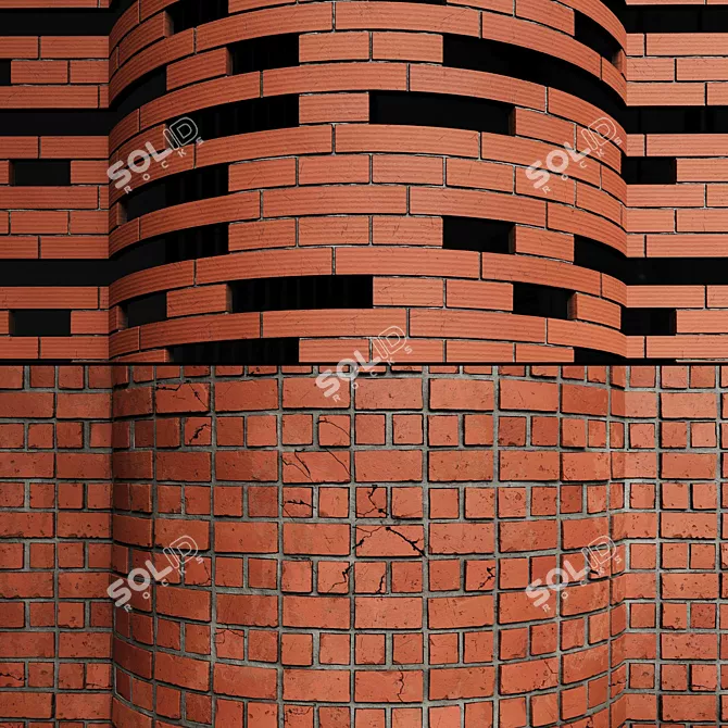 Seamless Brick Texture Pack 3D model image 4