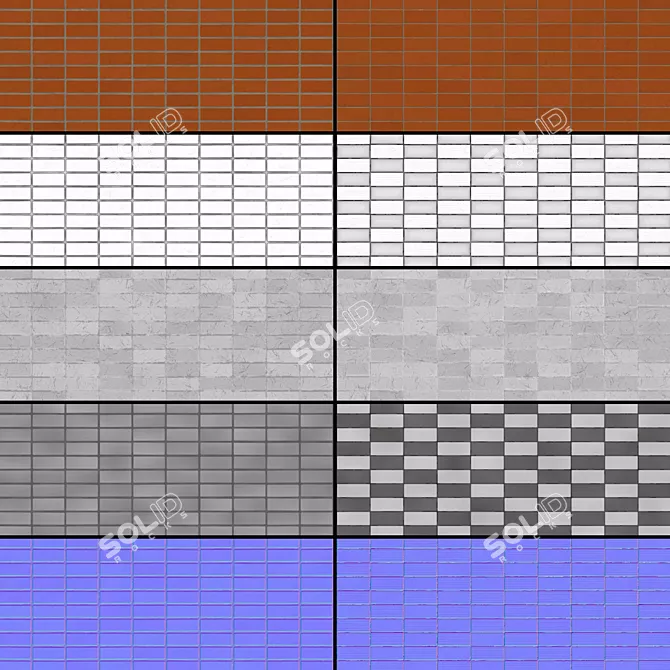 Seamless Brick Texture Pack 3D model image 5