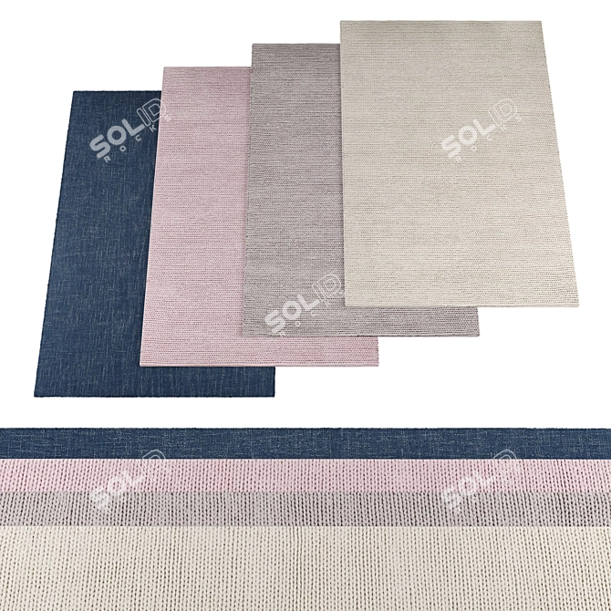 8-Piece Rug Bundle Set 3D model image 1