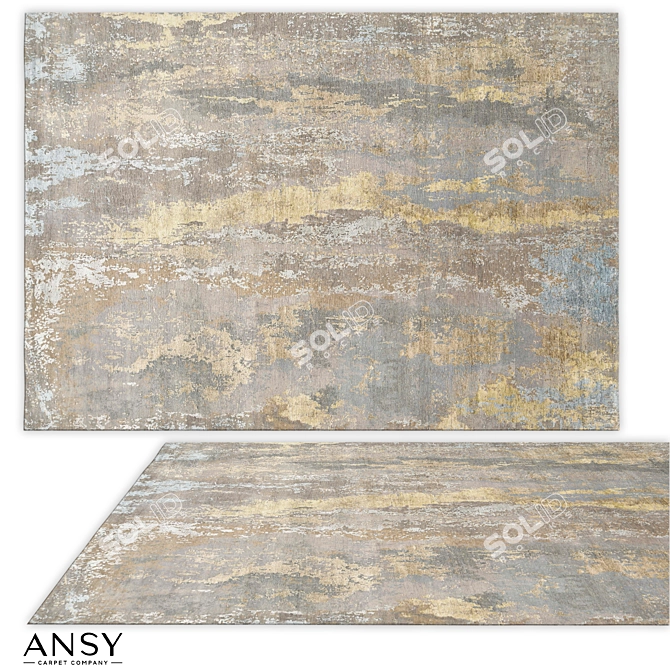 Strata Design Collection Area Rug 3D model image 1