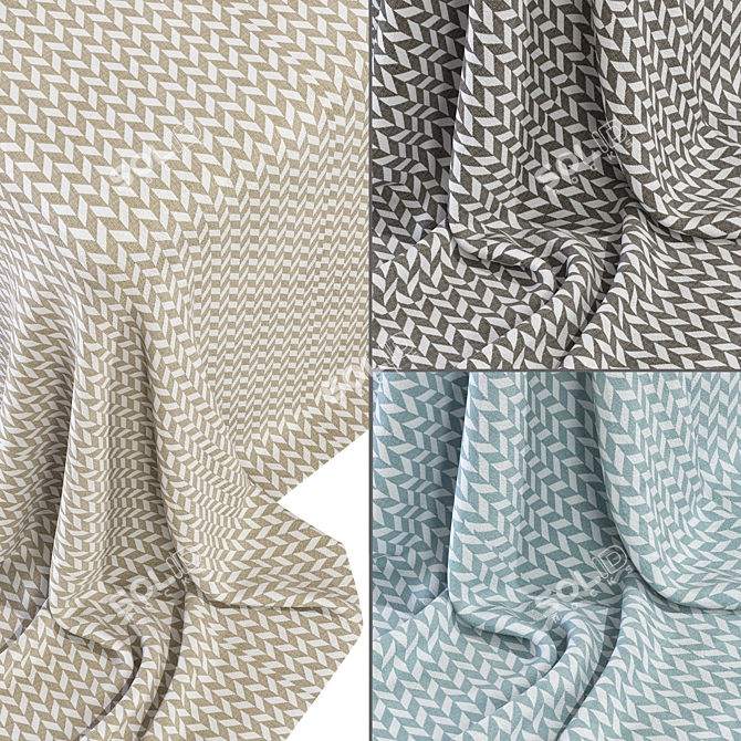 Lucca Fabric Collection 3D Model 3D model image 1