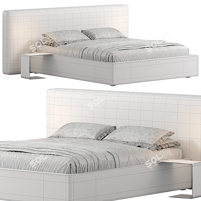 Scarlet Bed 3D Model Export 3D model image 6