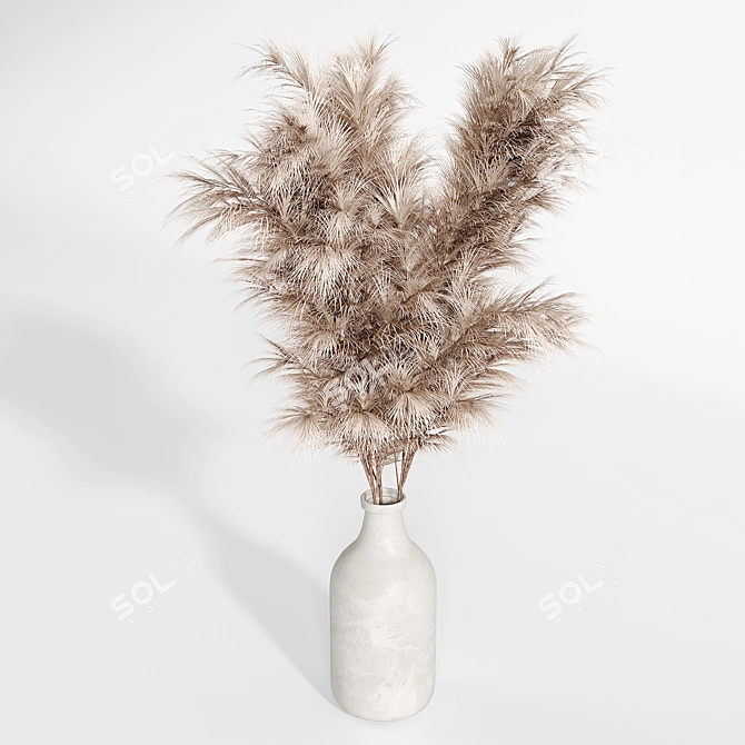 Elegant Floral Arrangement Display Stand 3D model image 4