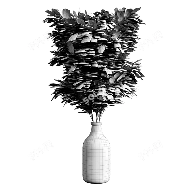 Elegant Floral Arrangement Display Stand 3D model image 5