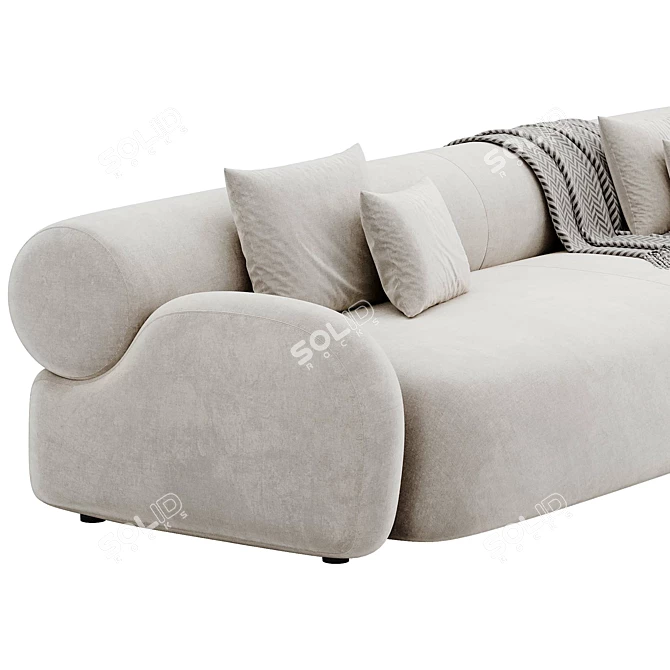 Luxury Modern Oscar Sofa Design 3D model image 4