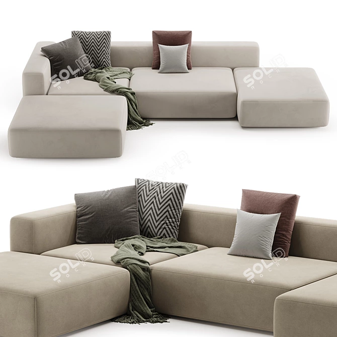 Modern Loft Sofa Vito Edition 3D model image 1