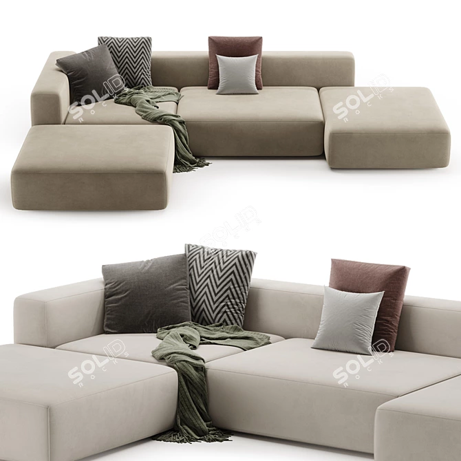 Modern Loft Sofa Vito Edition 3D model image 2