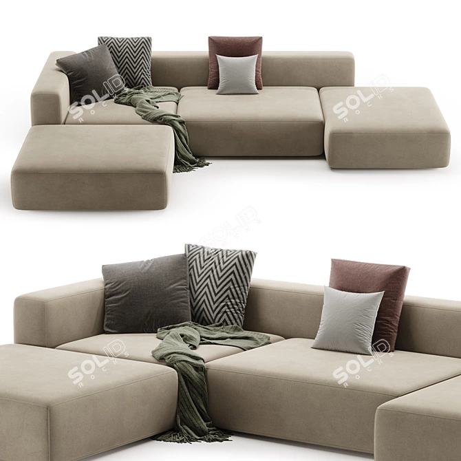 Modern Loft Sofa Vito Edition 3D model image 6