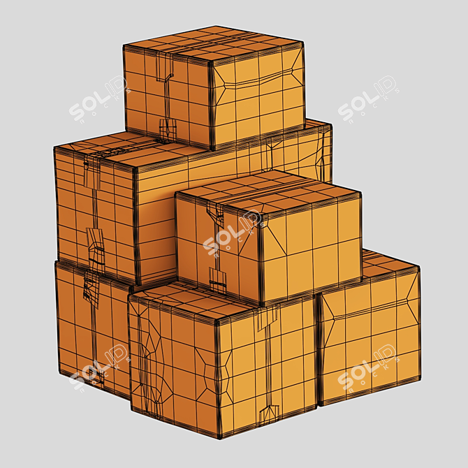 Polygonal 3D Model Textures Kit 3D model image 6