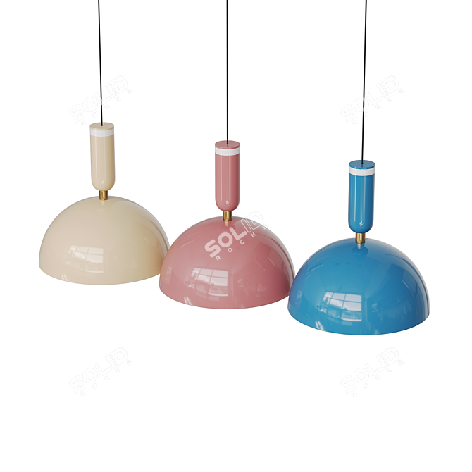 Adjustable LED Pendant Lamp 3D model image 3