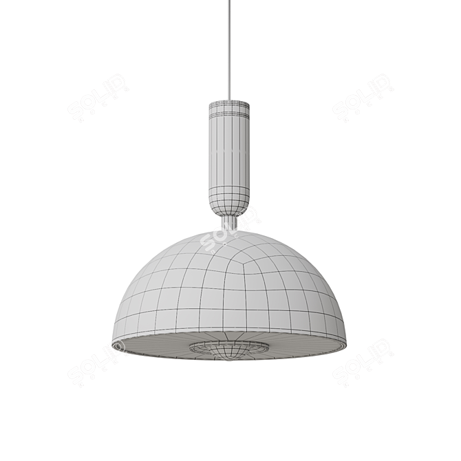 Adjustable LED Pendant Lamp 3D model image 4