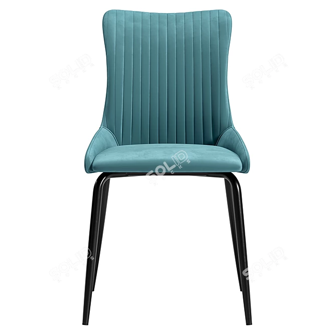 Modern Lado Chair in Green 3D model image 2