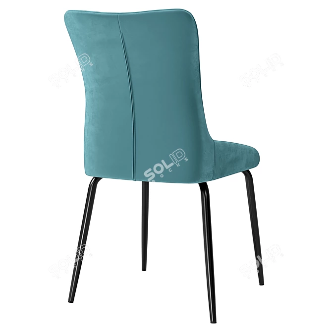 Modern Lado Chair in Green 3D model image 3