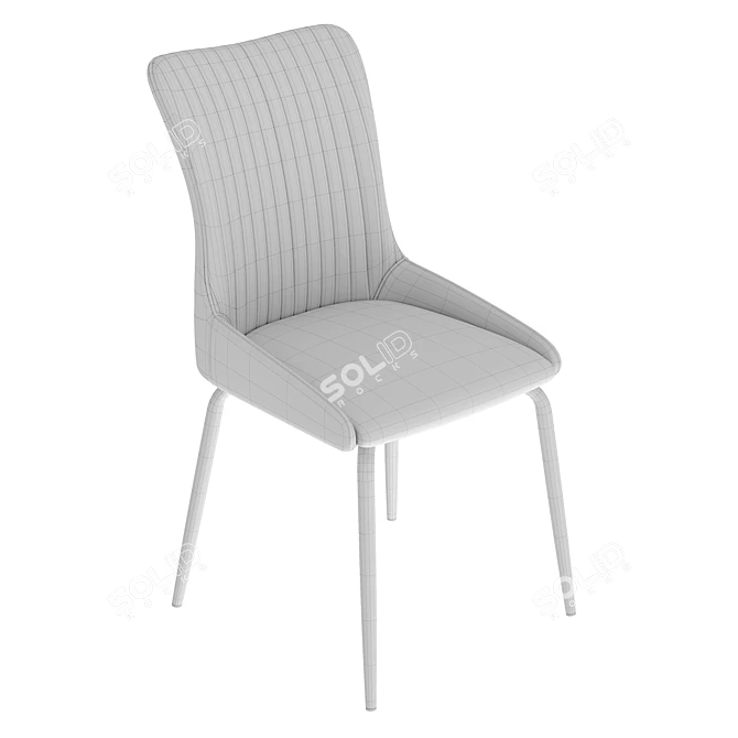 Modern Lado Chair in Green 3D model image 5