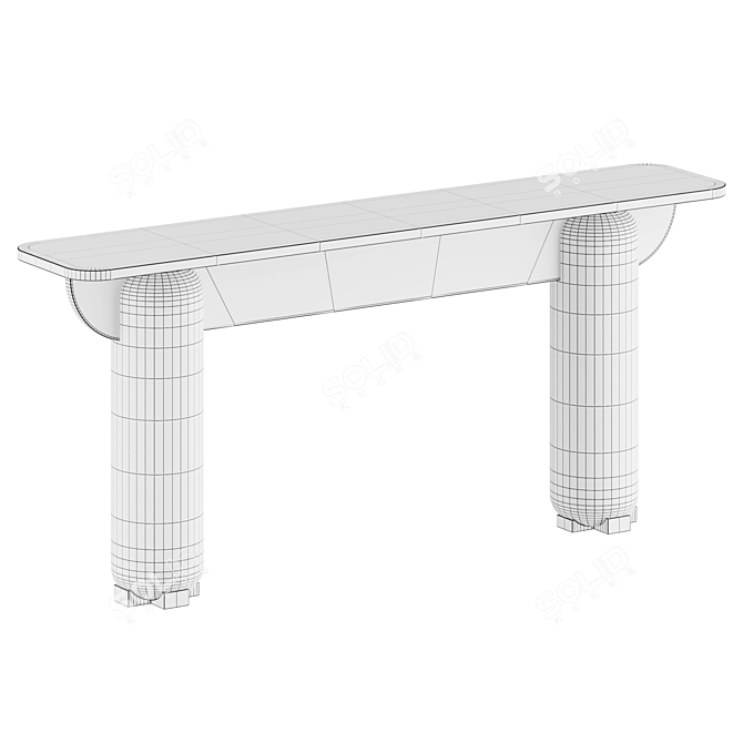 Elegance Console Table - DOOQ DOLCE VITA 3D model image 3