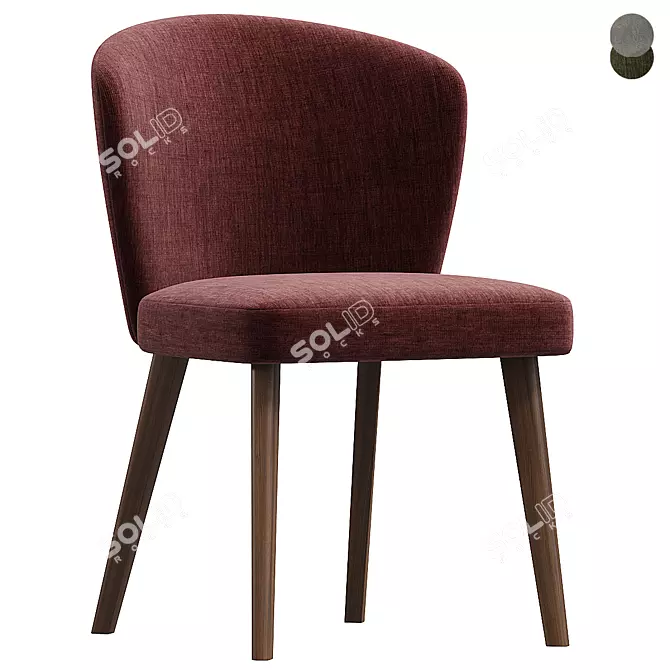 Modern Aston Chair Model Render 3D model image 1